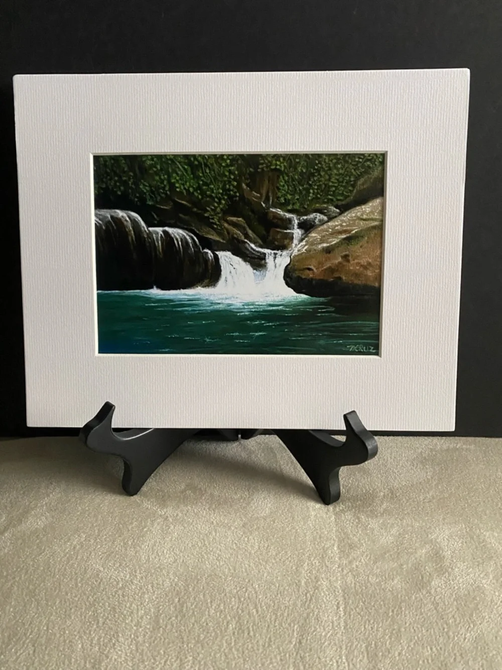 Hand Crafted Art Print “Midnight Hole” - Picture 2 of 2
